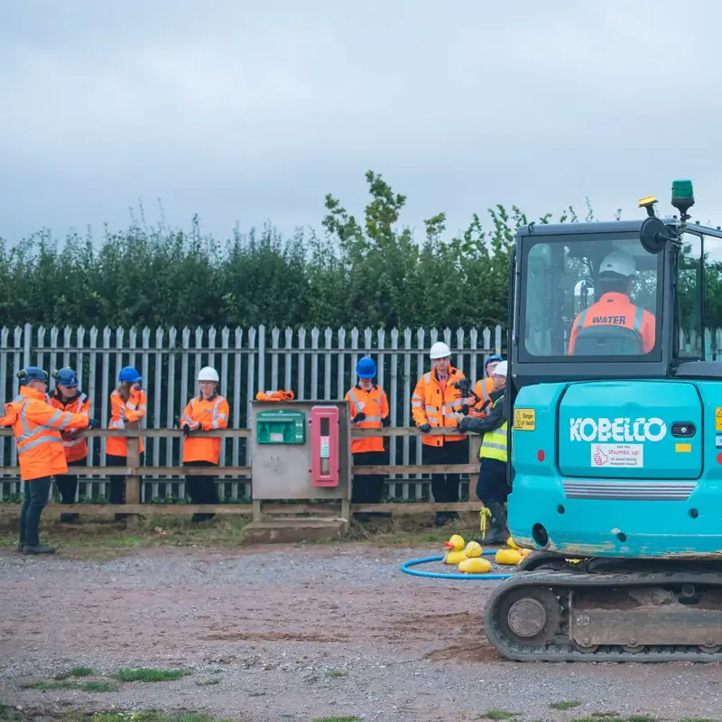 Apprentices working on site for YTL Construction